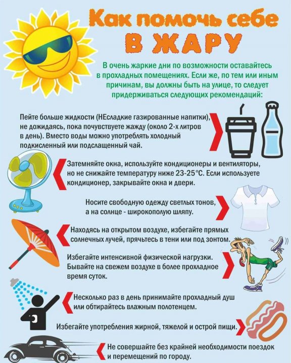 Правила поведения в жару